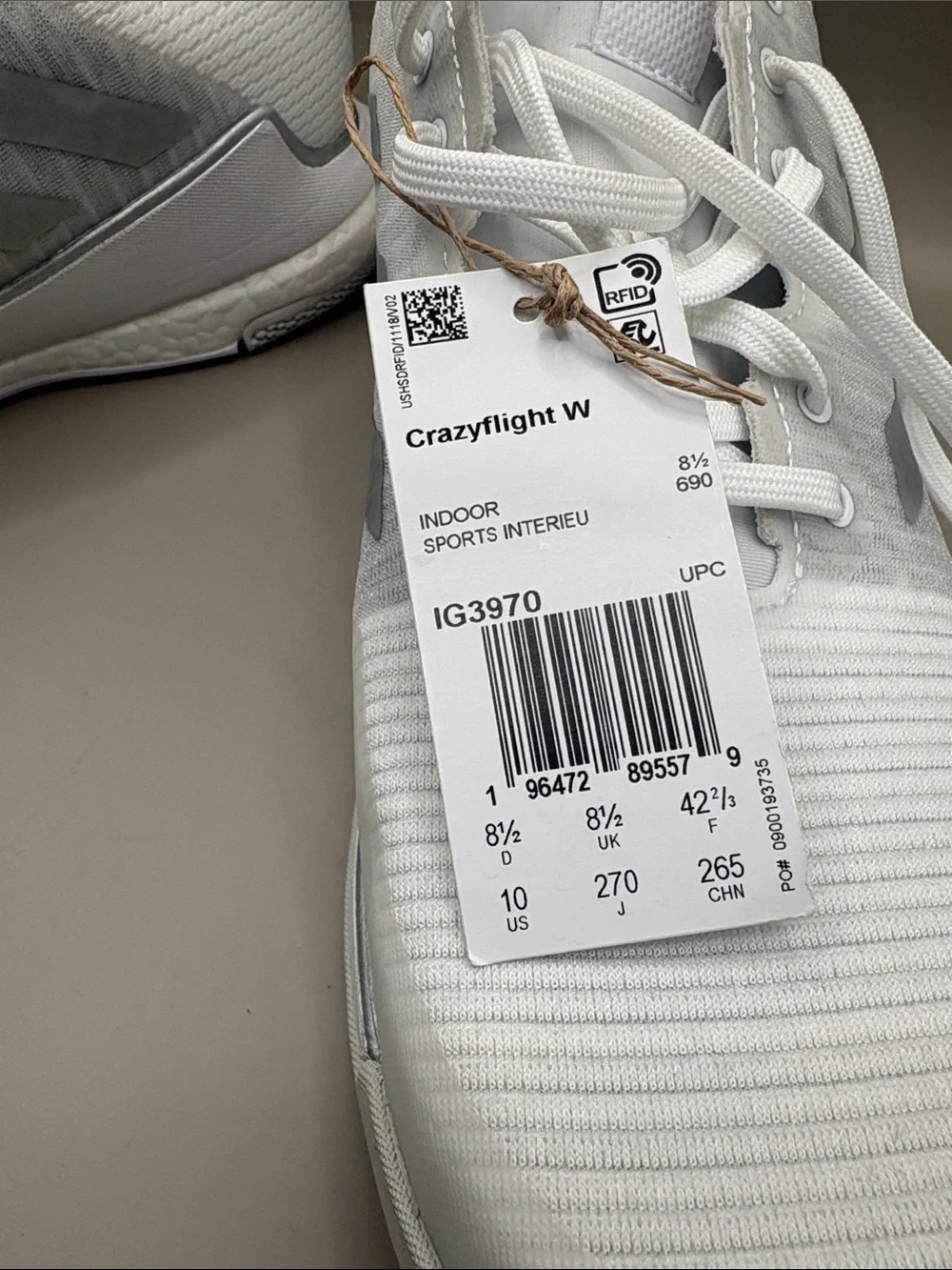 New Balance Men’s  All-White Athletic Sneakers size 10 NWT